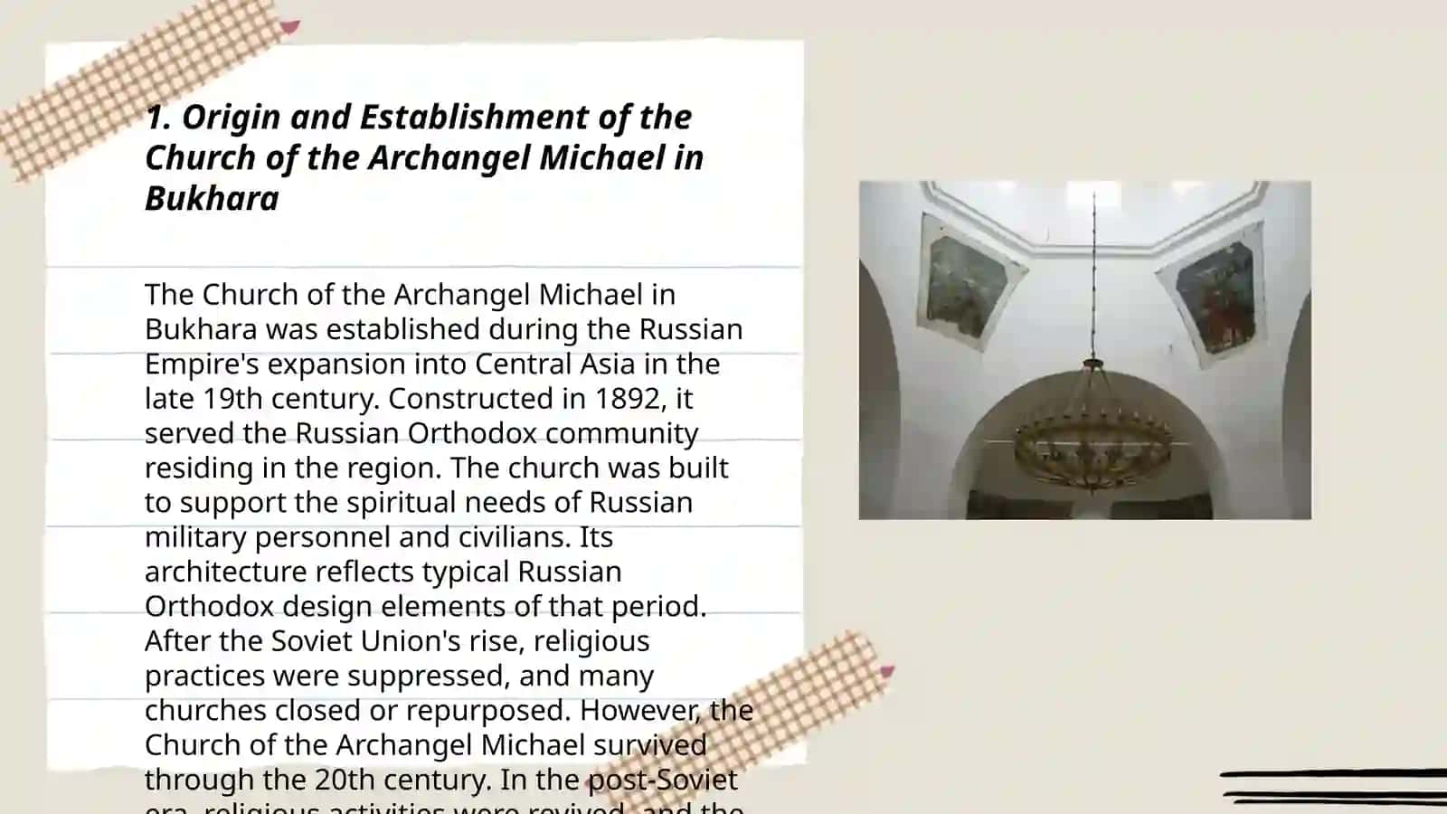 The history of Church of the Archangel Michael in Bukhara 3