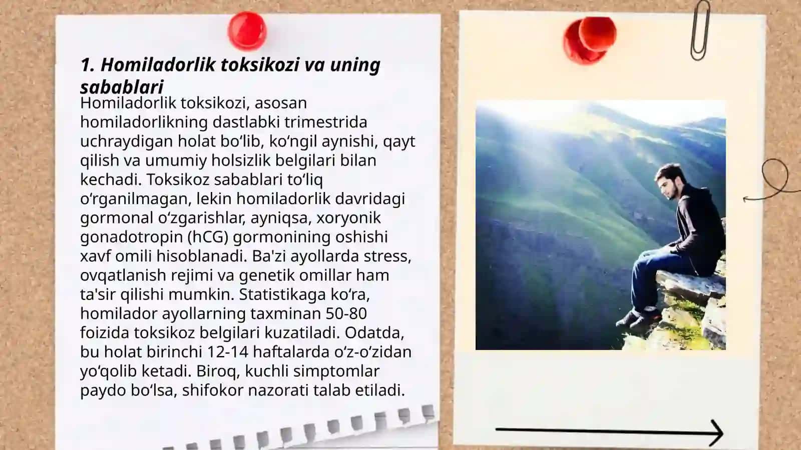 Homiladorlar ko'ngil aynishi va qusishi. Etiopatagenezi, tasnifi, klinikasi va davolash tamoyillari. To'g'ri ovqatlanish prinsiplari. Homiladorlik davridagi gipertenziv holatlar. Preklampsiya, eklampsiya, Etiopatagenezi tasnifi, klinikasi, tashxislash davolash tamoyillari 3