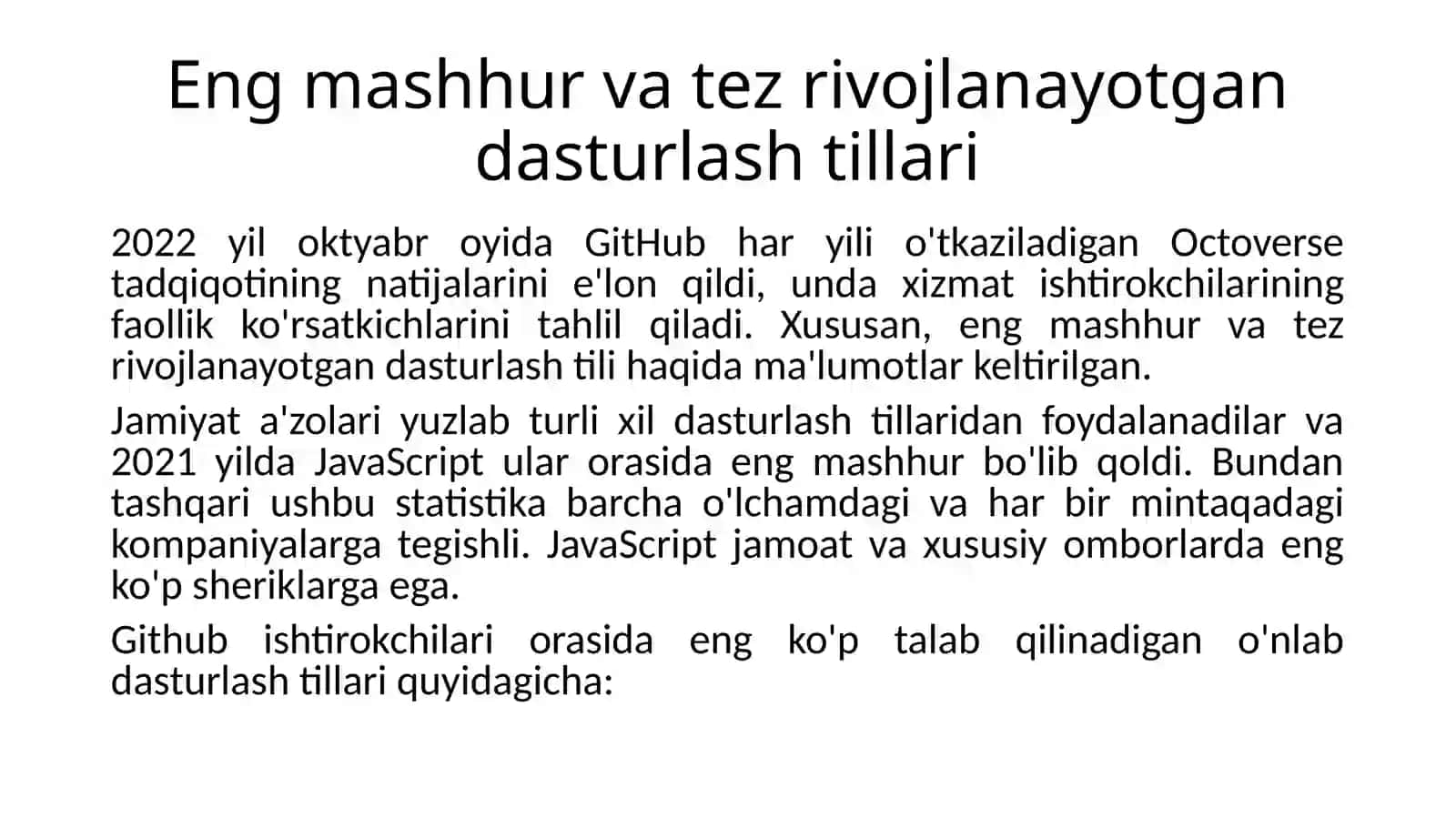 Dasturlash uslublari va paradigmalari 3