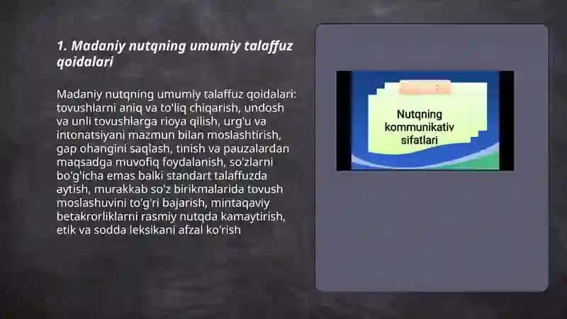 Madaniy nutqning talaffuz va imlo me'yorlari 3