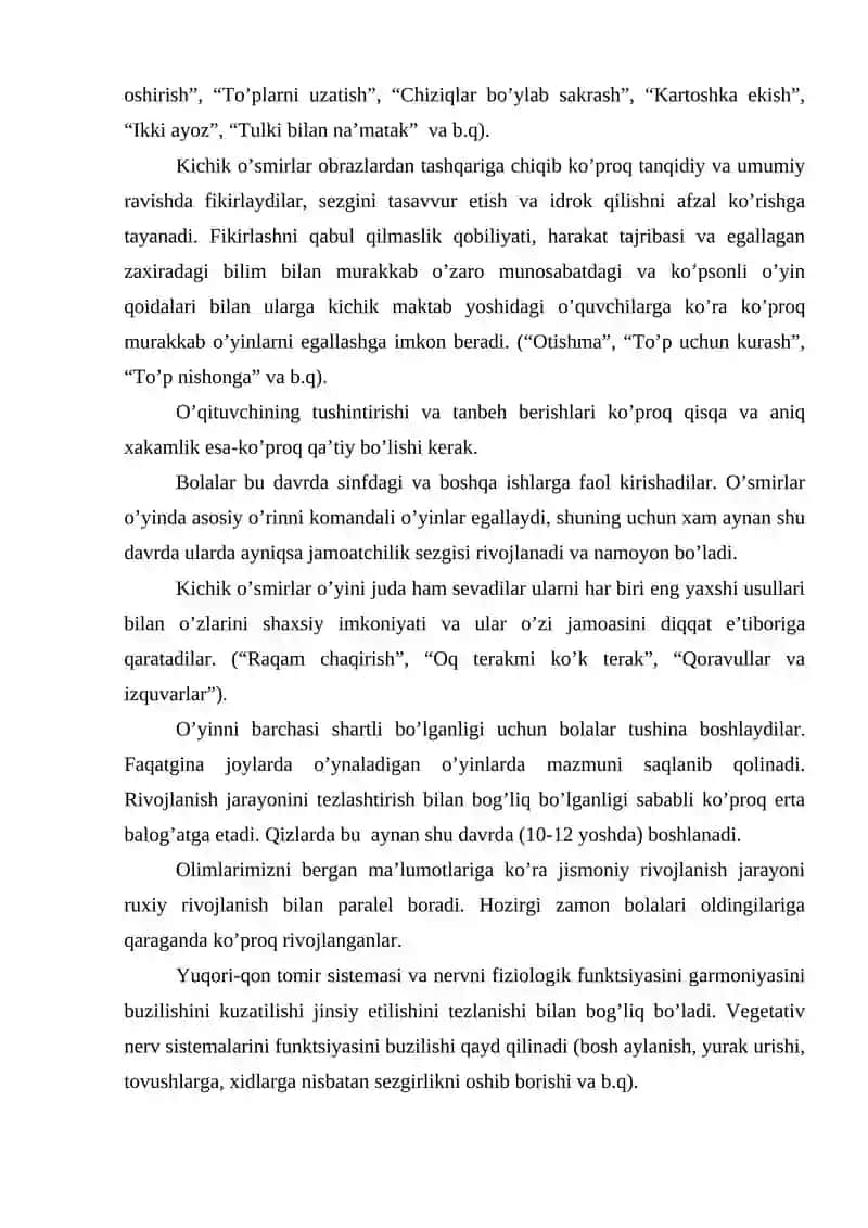 Sport to'garak mashg'ulotlari va bayram tadbirlarini o'tkazish 3