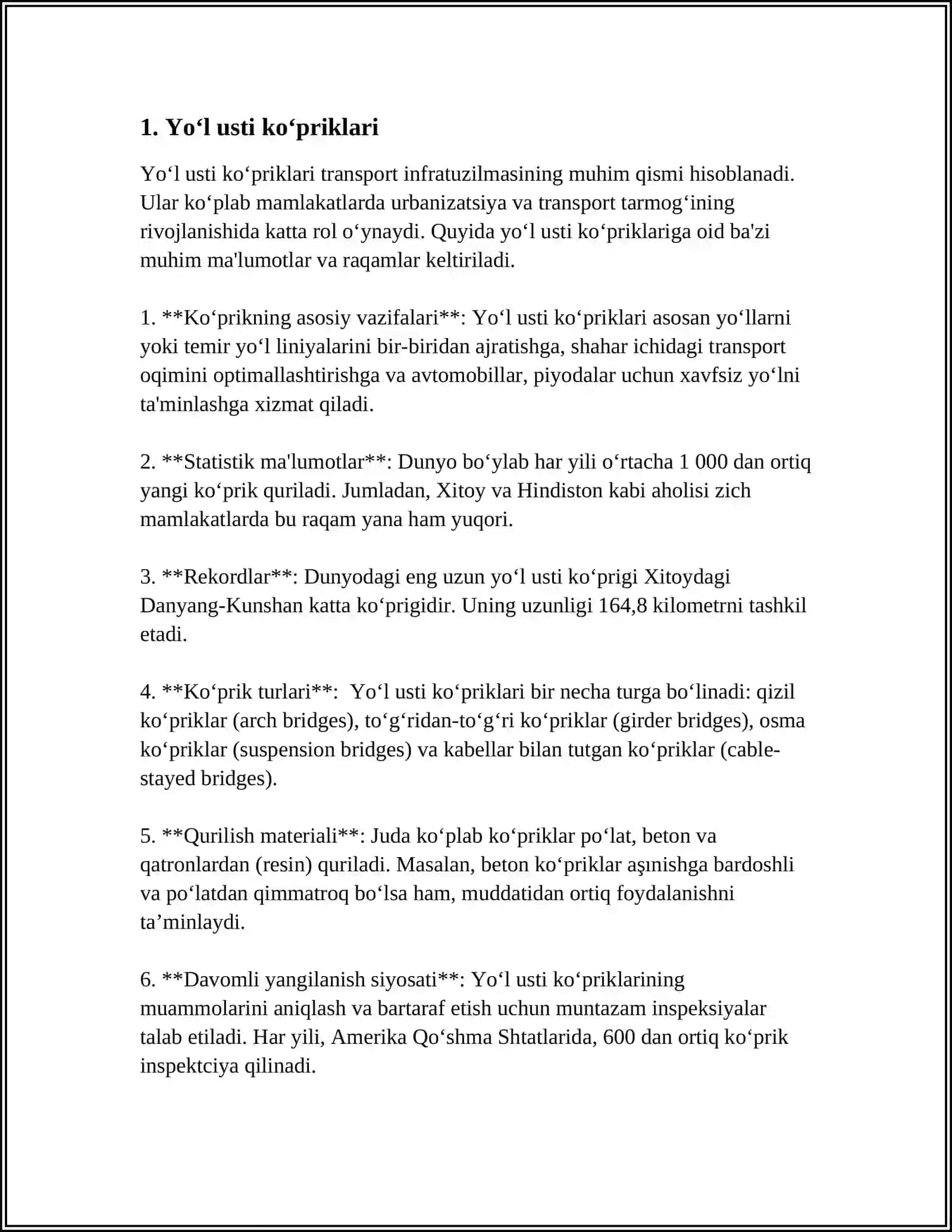 XORIJDA QOʻLLANILADIGAN YOʻL USTI QURILMALARI 3