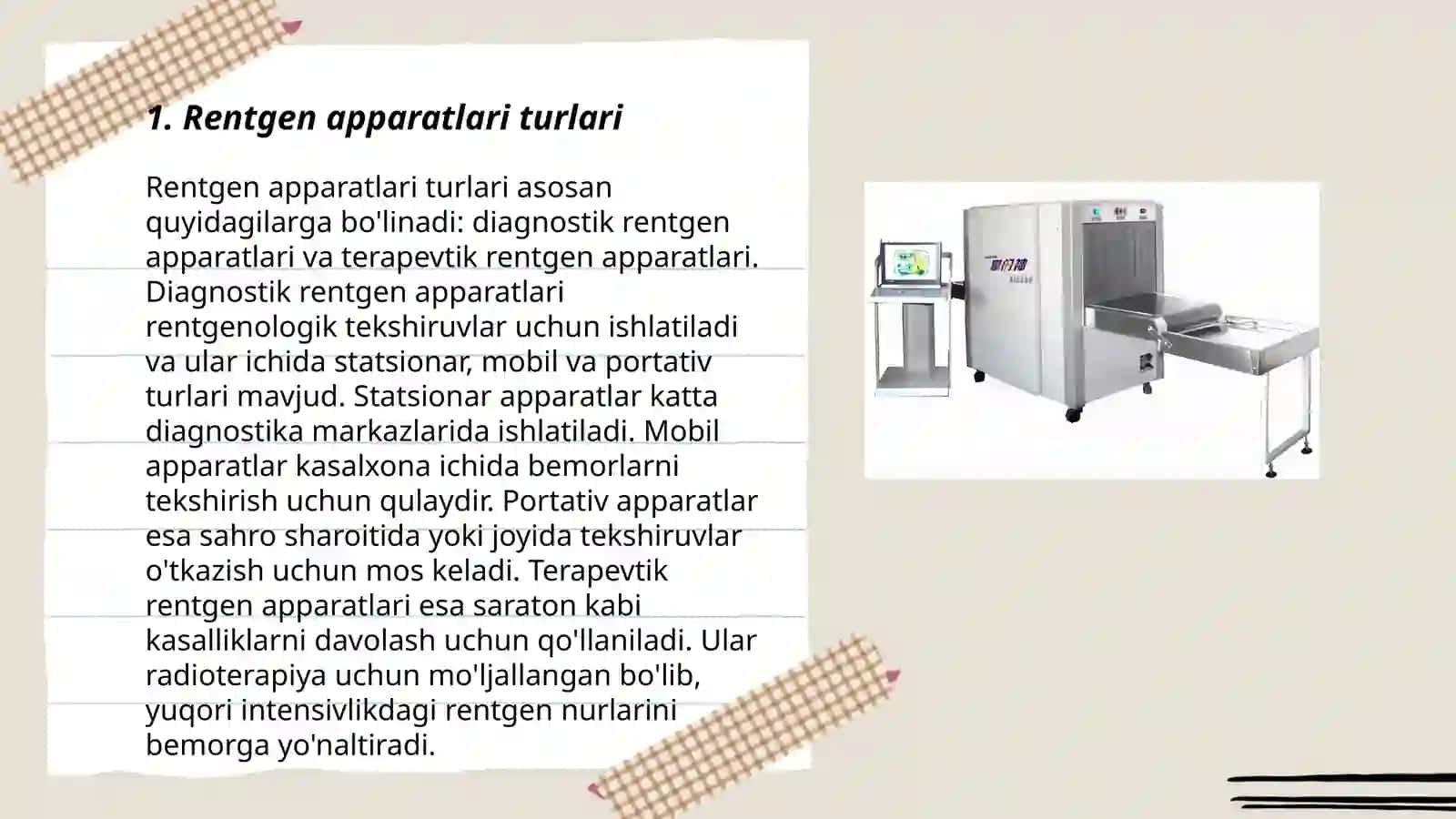 Rentgen nurlariga asoslangan diagnostika jihozlar 3