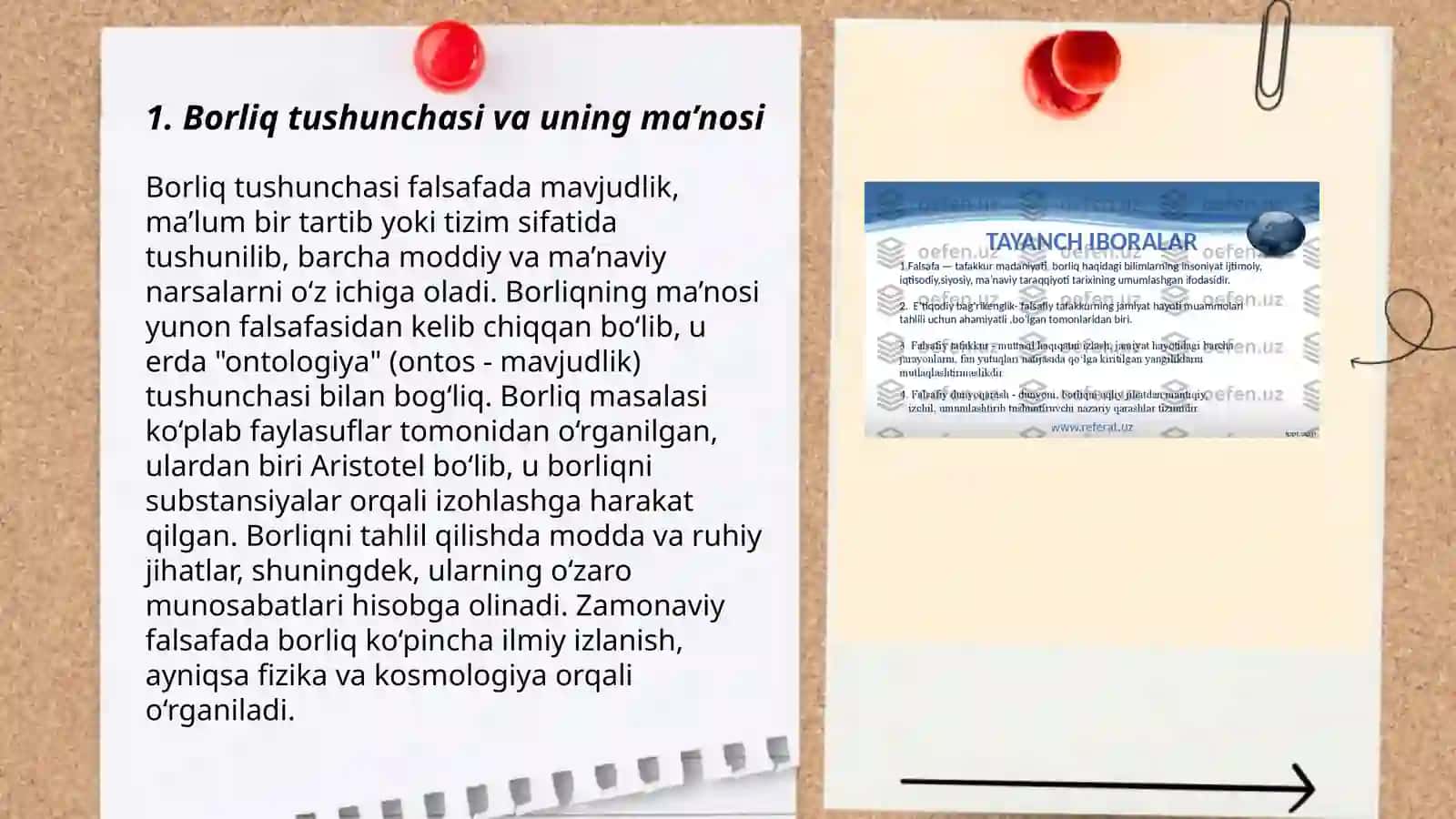Sharq mutafakkirlarining borliq haqidagi qarashlari tasnifi 3