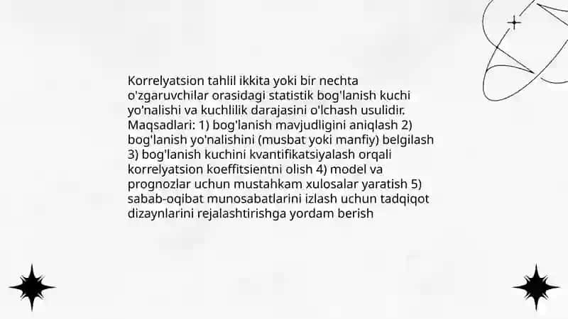 Korrelyatsion Tahlil 3