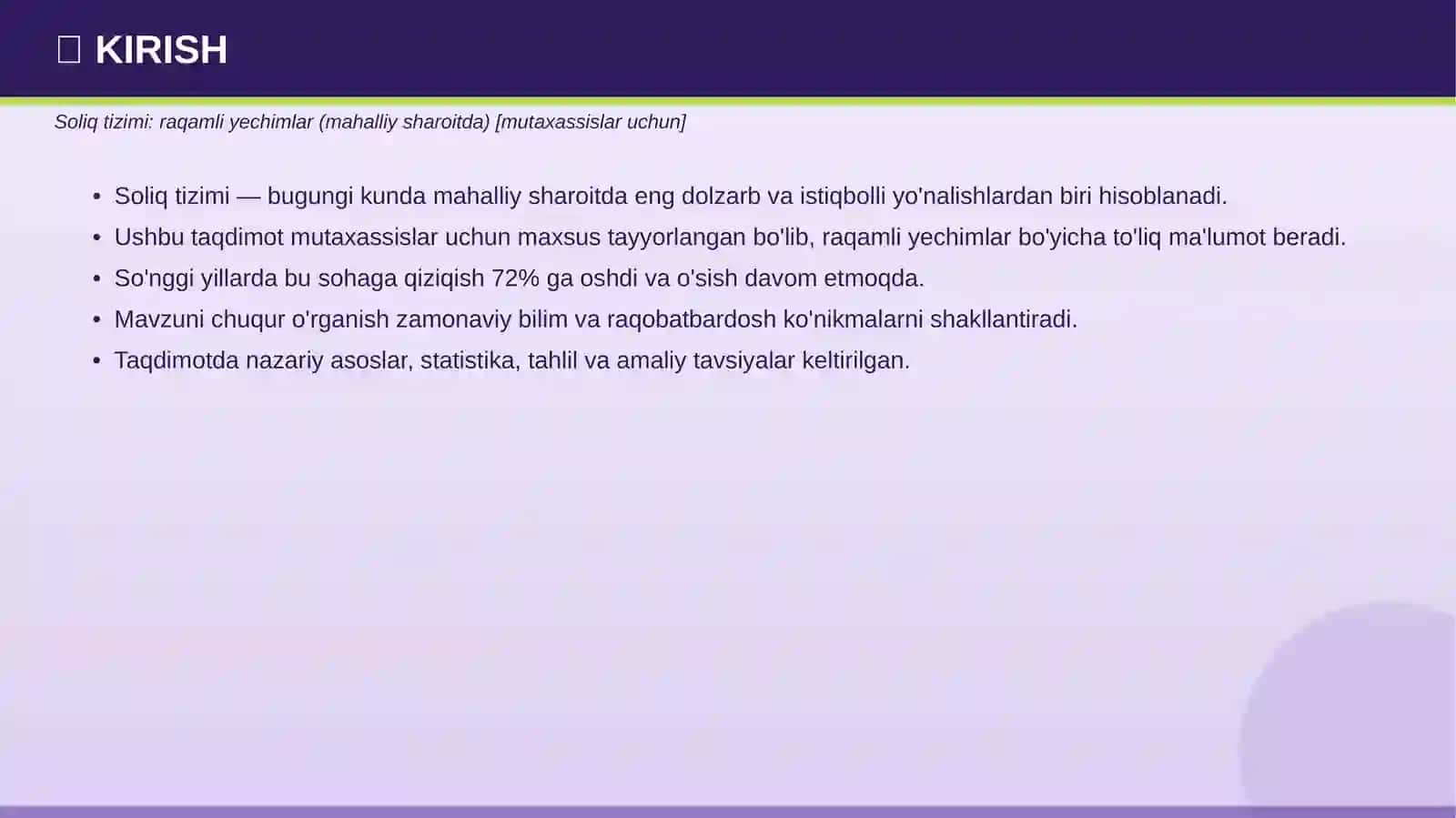SOLIQ TIZIMI 3