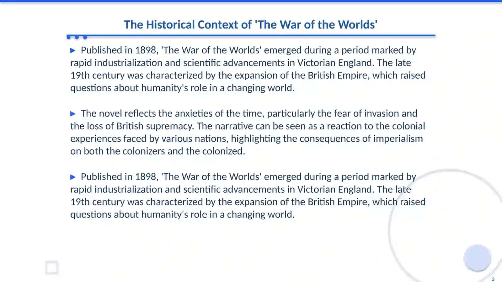 Herbert George Wells "The war of the worlds" 3