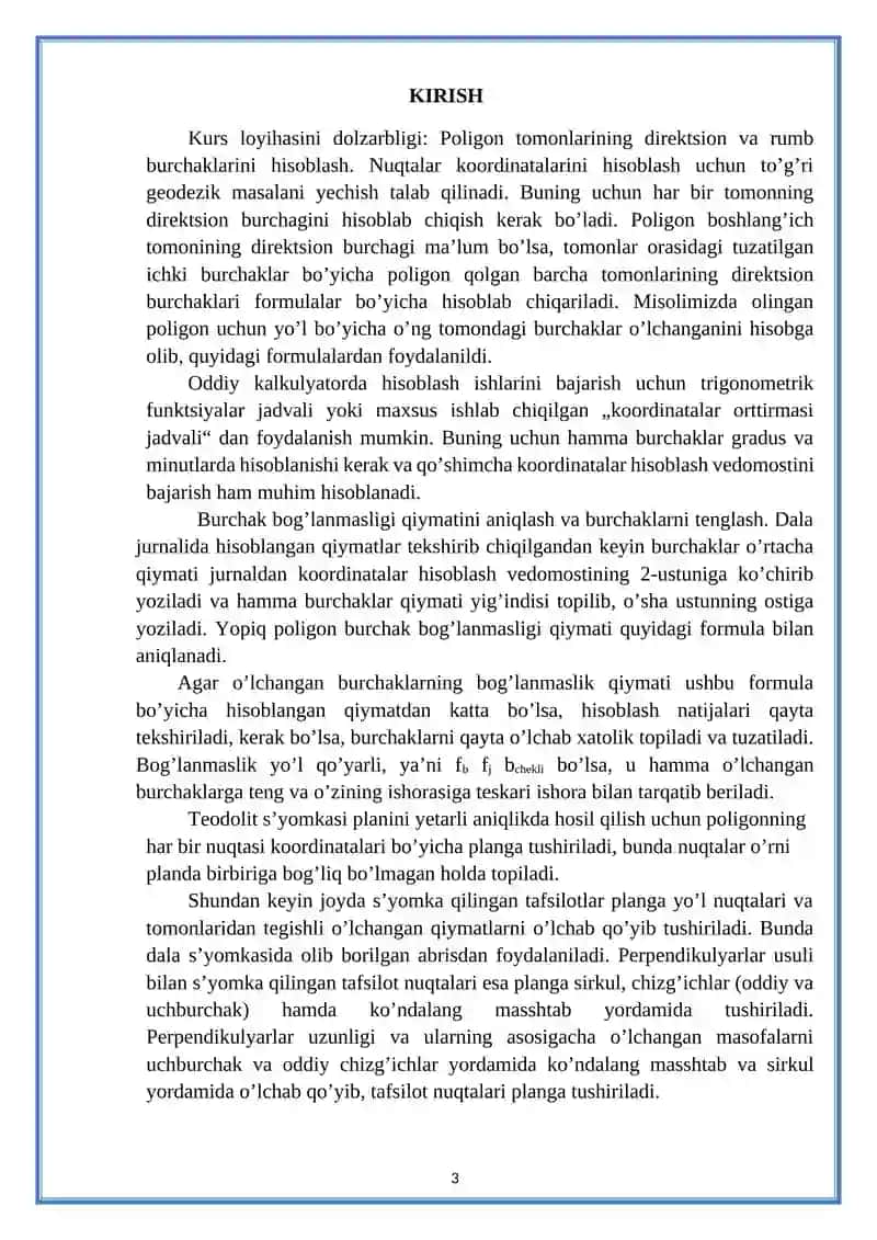GEODEZIYA KURSLARI 3