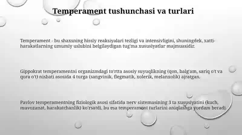 Temperament 3