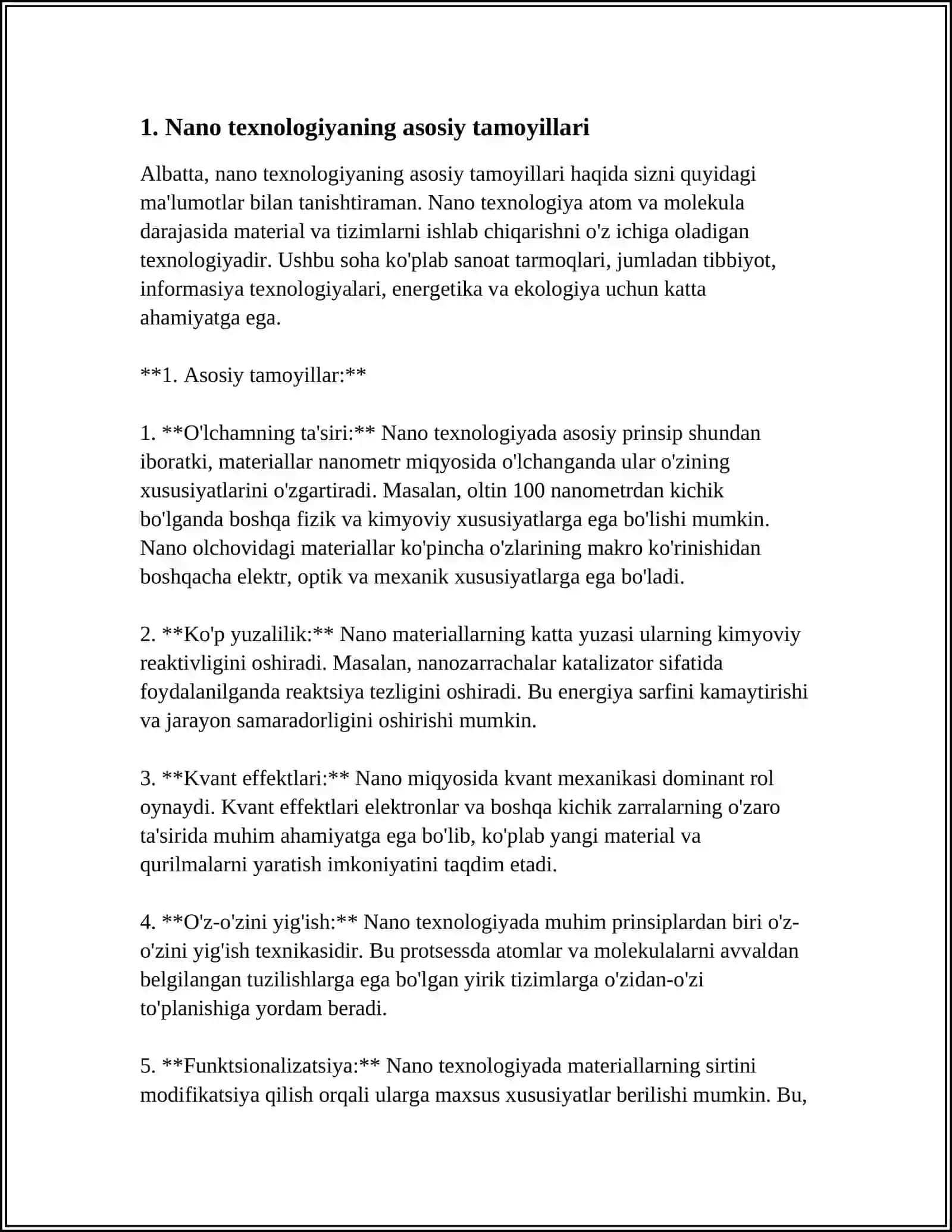 NANO TEXNALOGIYA.NANO IPLAR.MOLUKULYAR MASHINA,NANO ROBIRT 3
