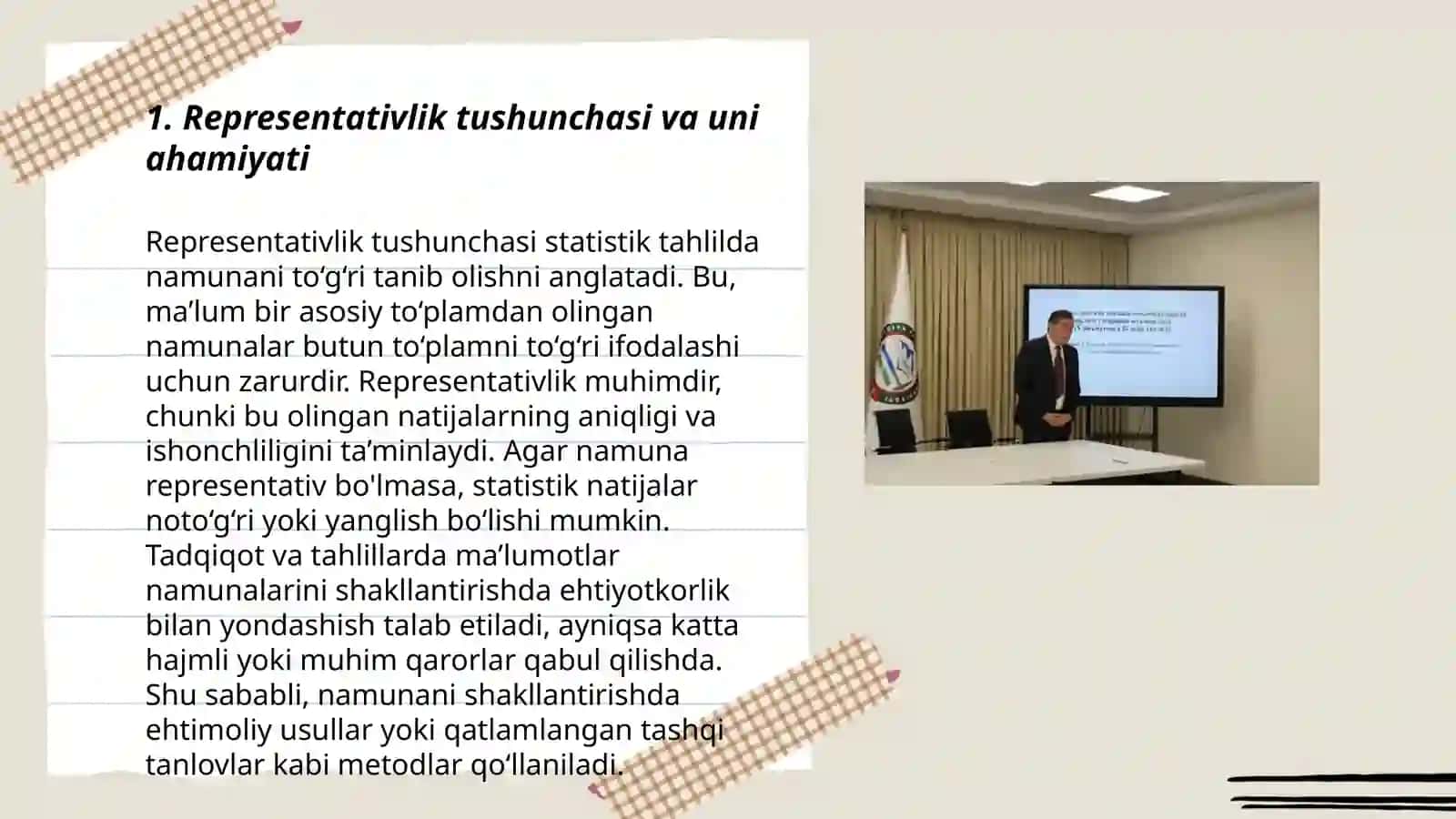 Representativlik tushunchasi va uni ahamiyati 3