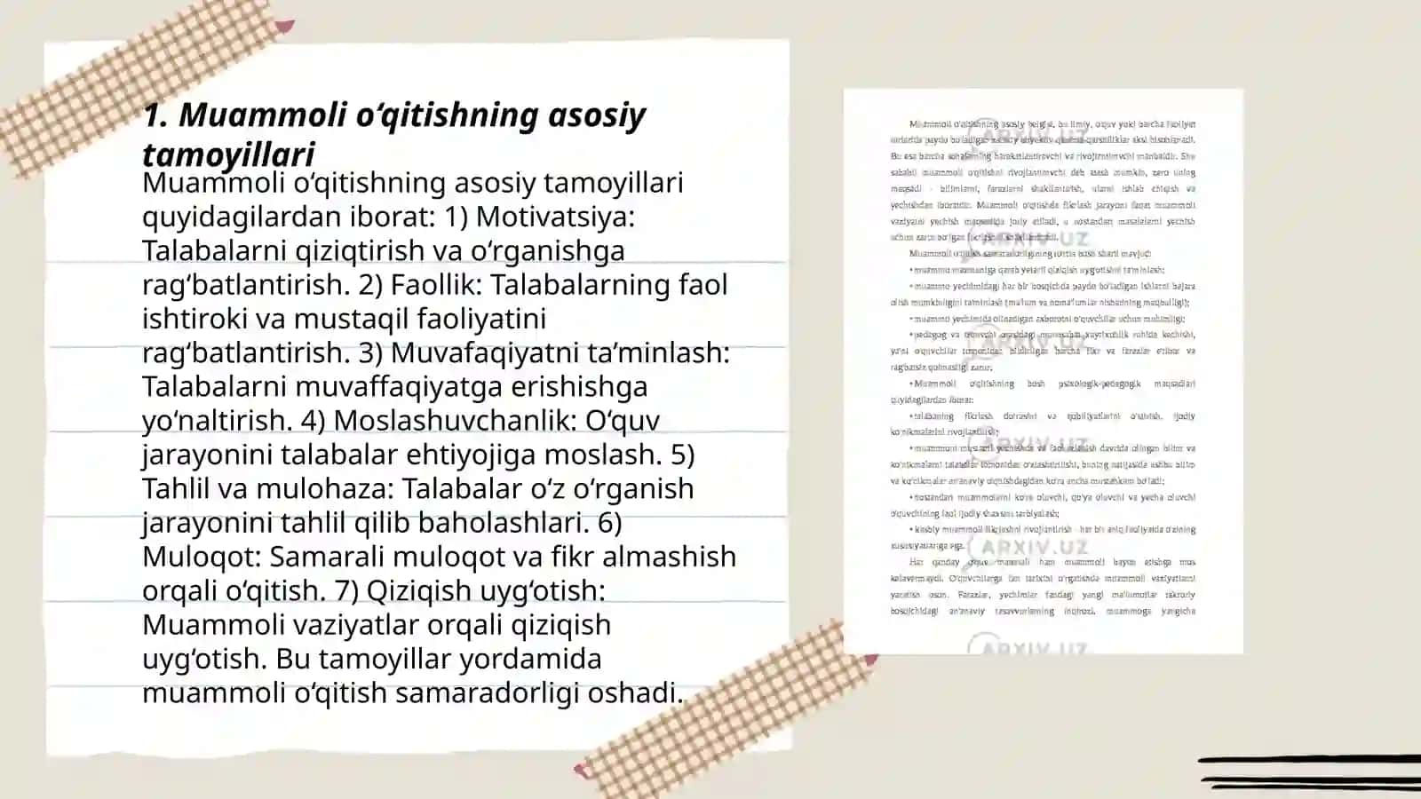 Muammoli o‘qitish texnologiyalari 3