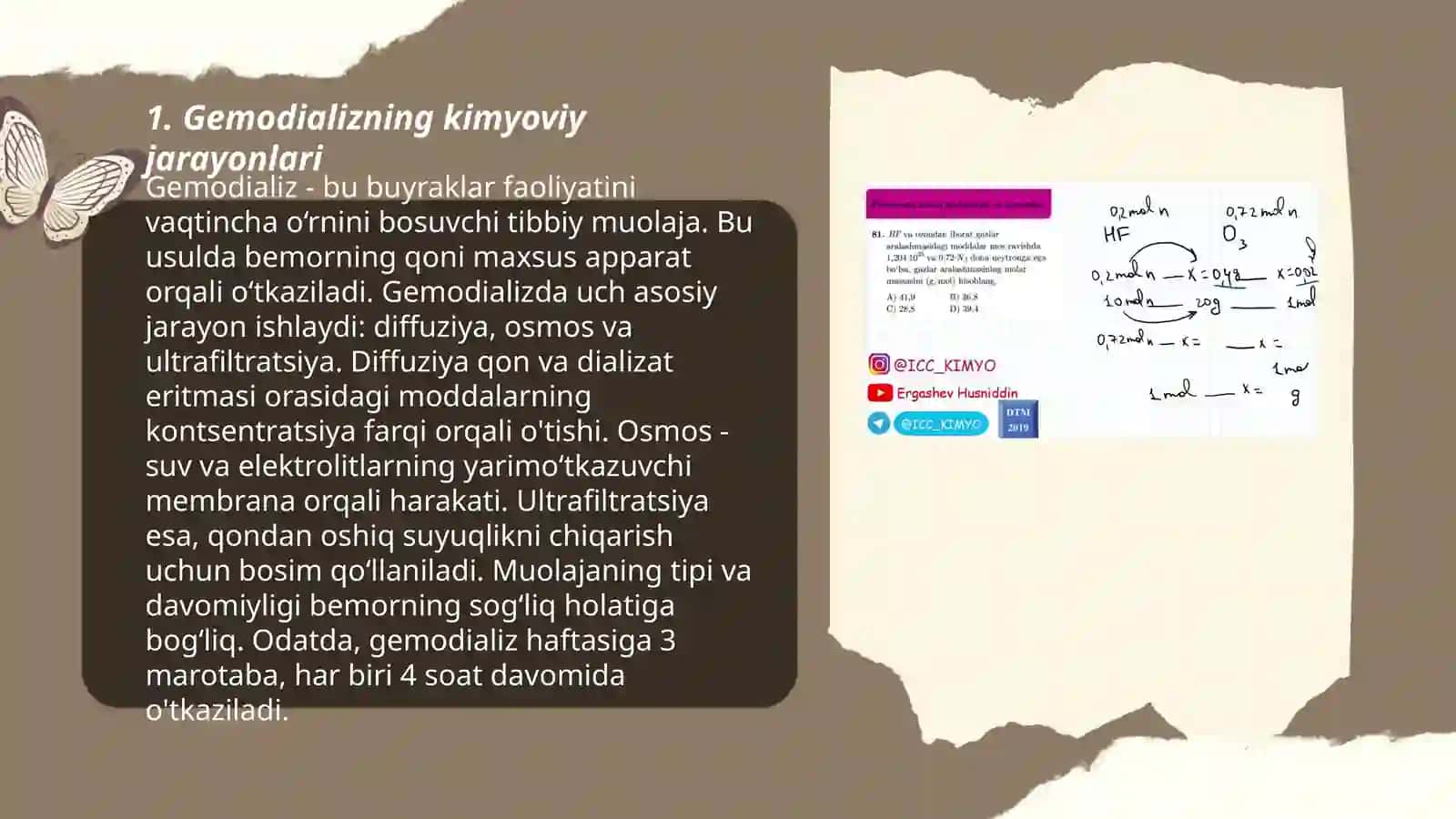 Kolayt sistemalarni diyaliz yuli bilan tozalash gomadiyalizni oʻtkazishda kimyoning ahamiyati 3