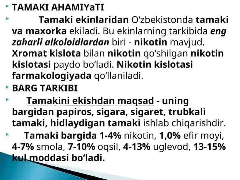 Tamaki biologiyasi va yetishtirish texnologiyasi 3