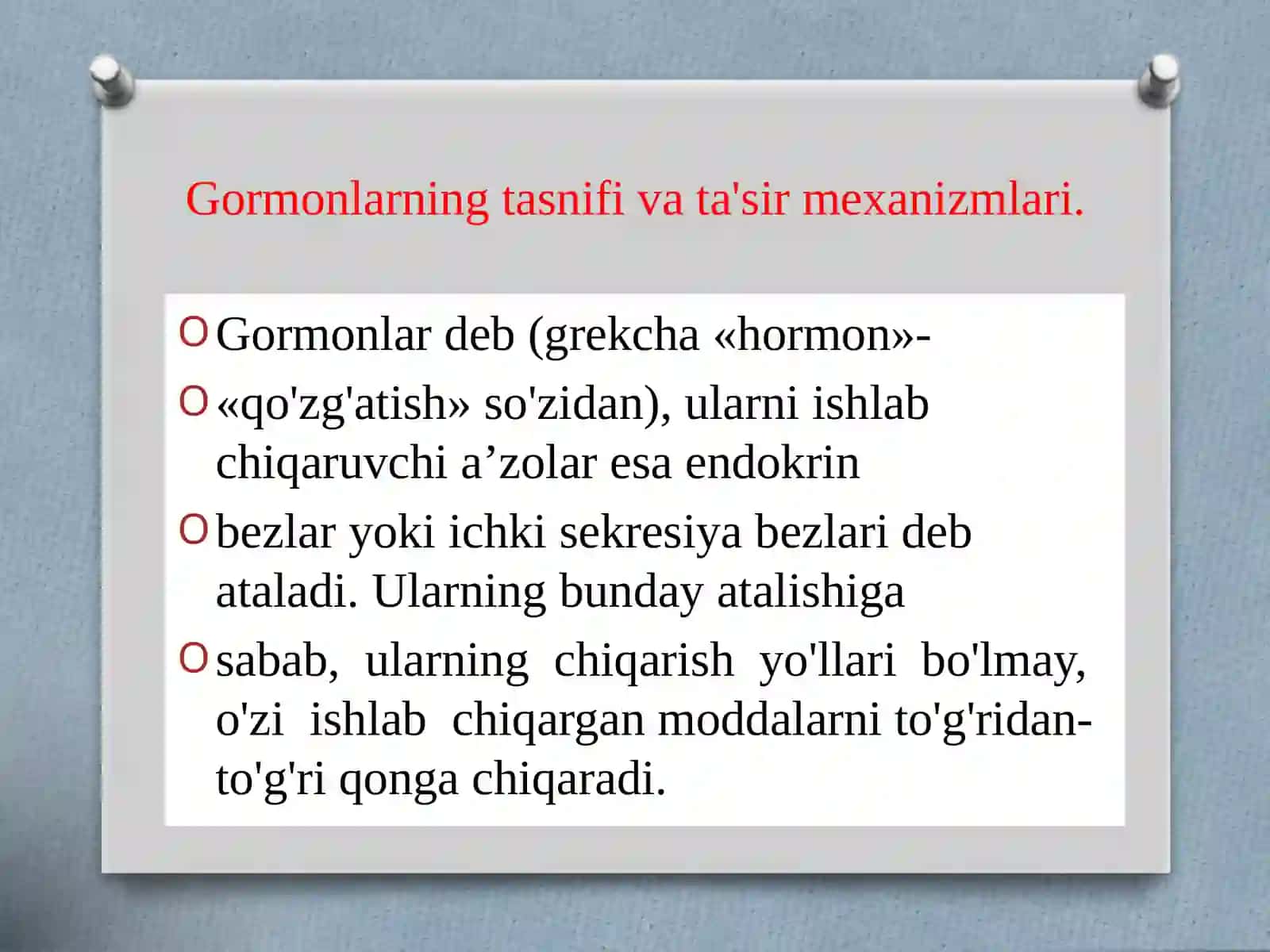 Endokrintizimfiziologiyasi:umumiytamoyillar 3