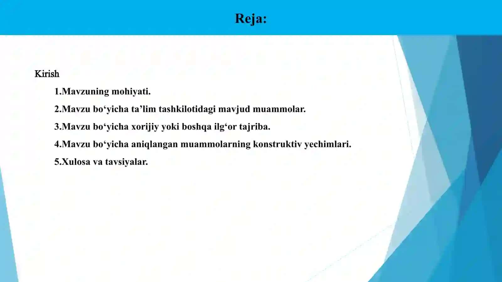 "Yoshlarni tadbirkorlikka jalb etishning ijtimoiy-iqtisodiy jarayonlarini tashkil etish usullari" elektron malaka ishi 3