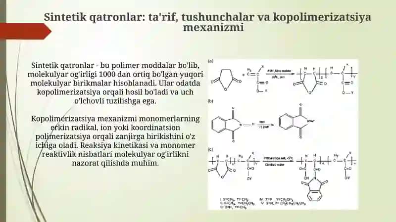 Sintetik qatronlar 3