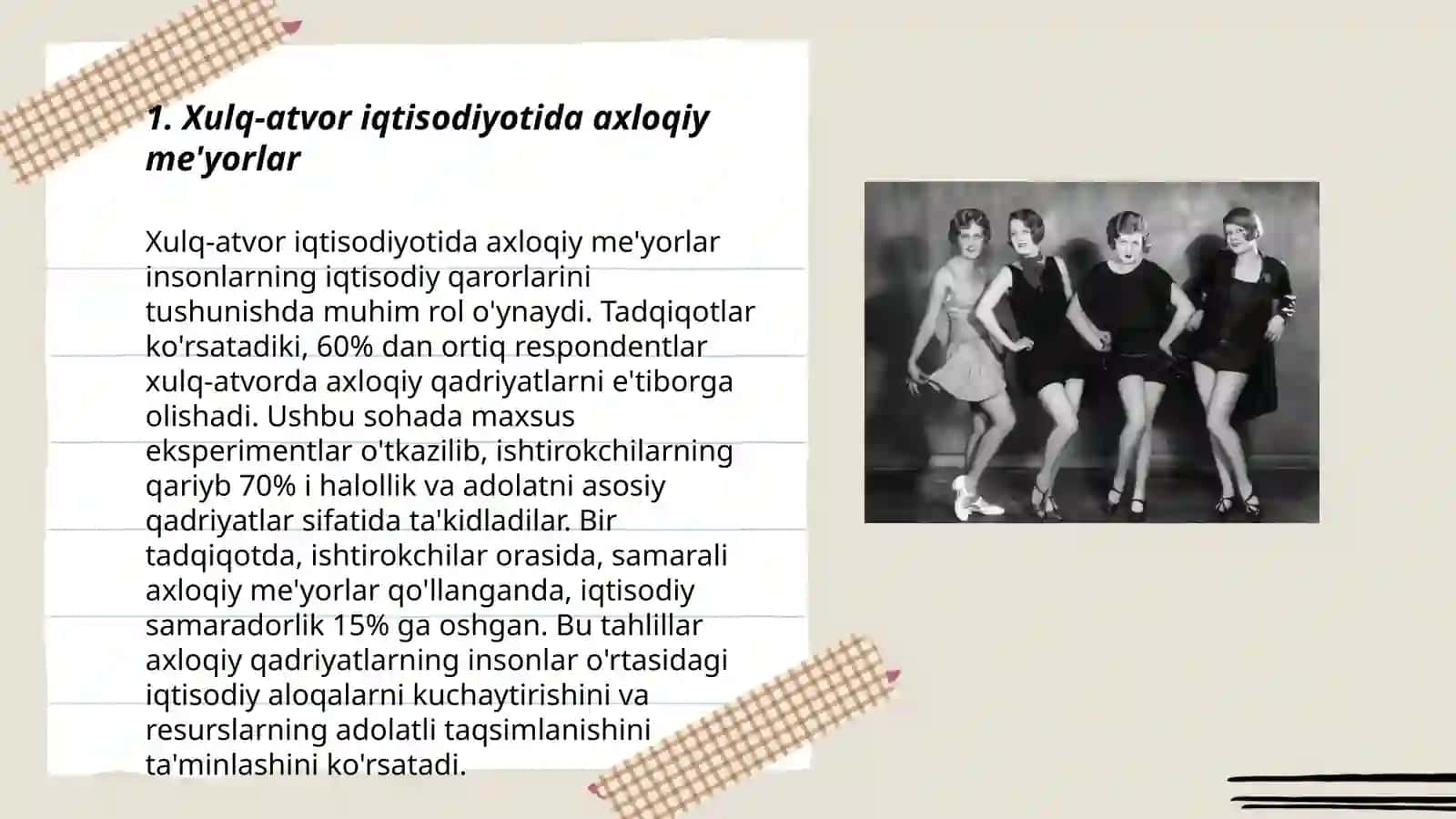 Xulq-atvor iqtisodiyotda axloqiy qarashlar va fazilat axloqi mezoni 3