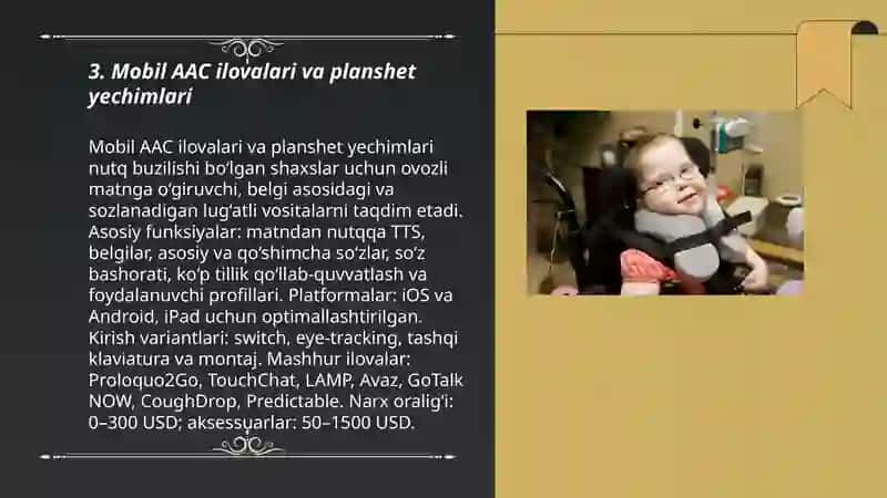 Tayanch-harakat tizimi jismoniy kasalliklar bo'lgan shaxslar uchun assistiv vositalar 3
