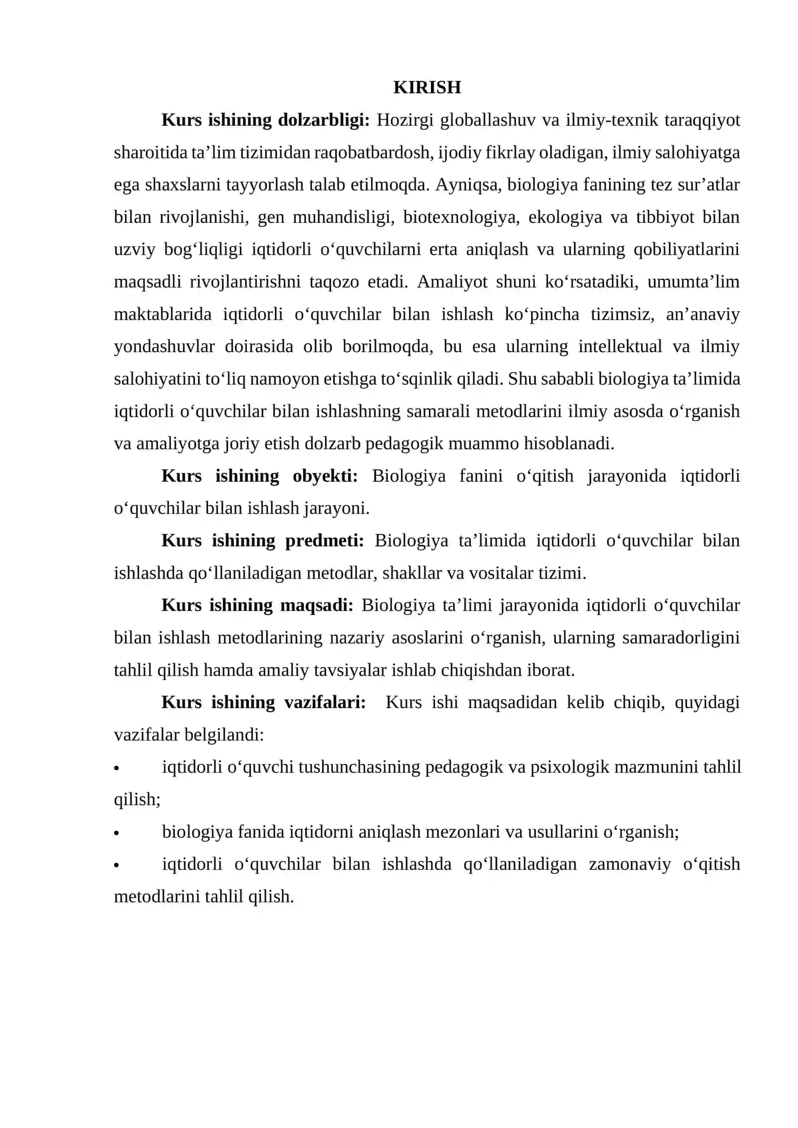 BIOLOGIYA TA’LIMIDA IQTIDORLI O‘QUVCHILAR BILAN ISHLASH METODLARI 3