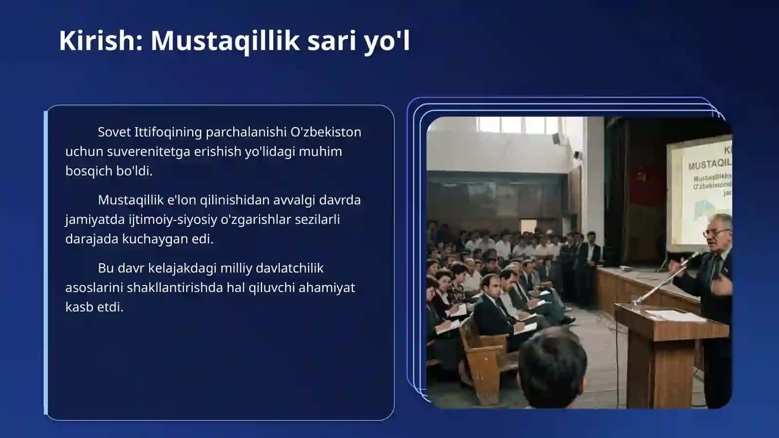 Mustaqillikka erishish arafasida O’zbekistondagi ijtimoiy-siyosiy jarayonlar 3