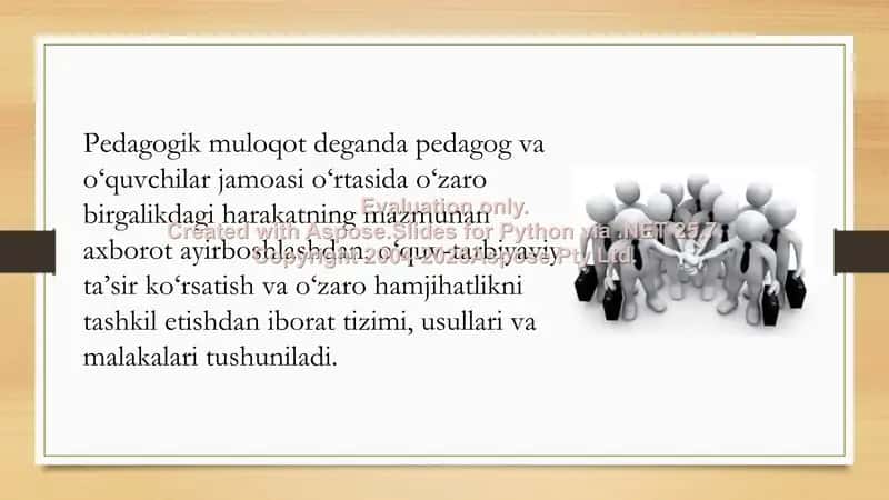 O‘qituvchi bilan talabalarning pedagogik muomalasi va psixologik bilimlarni nazorat qilish hamda baholash 3