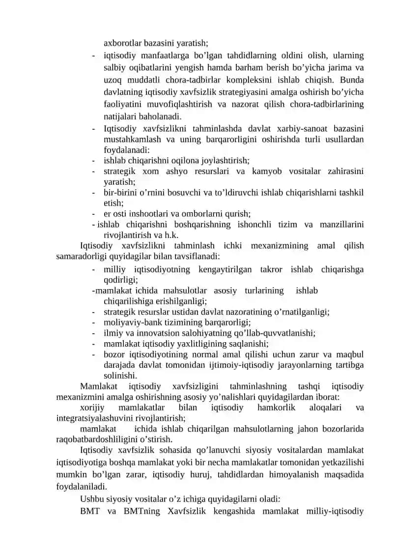 IQTISODIY XAVFSIZLIKNI TA‘MINLASH MEXANIZMI 3