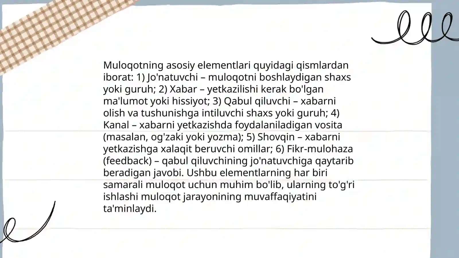 Muloqot haqida tushuncha va tafakkur haqida tushuncha 3