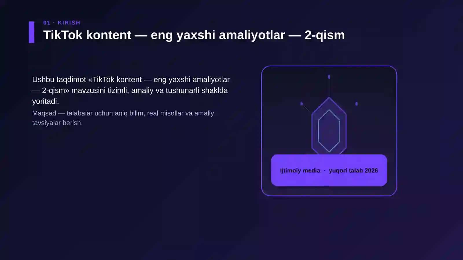 TikTok kontent — eng yaxshi amaliyotlar — 2-qism 3