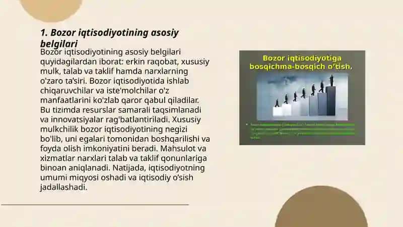 Bozor iqtisodiyotining mazmuni va rivojlanishi 3