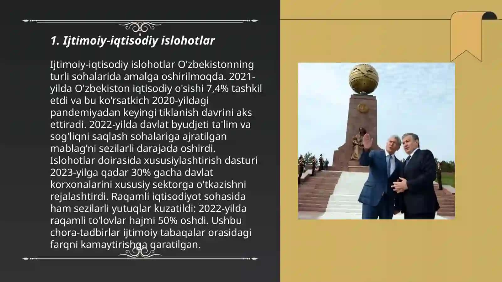 Ijtimoiy-iqtisodiy islohotlar 3
