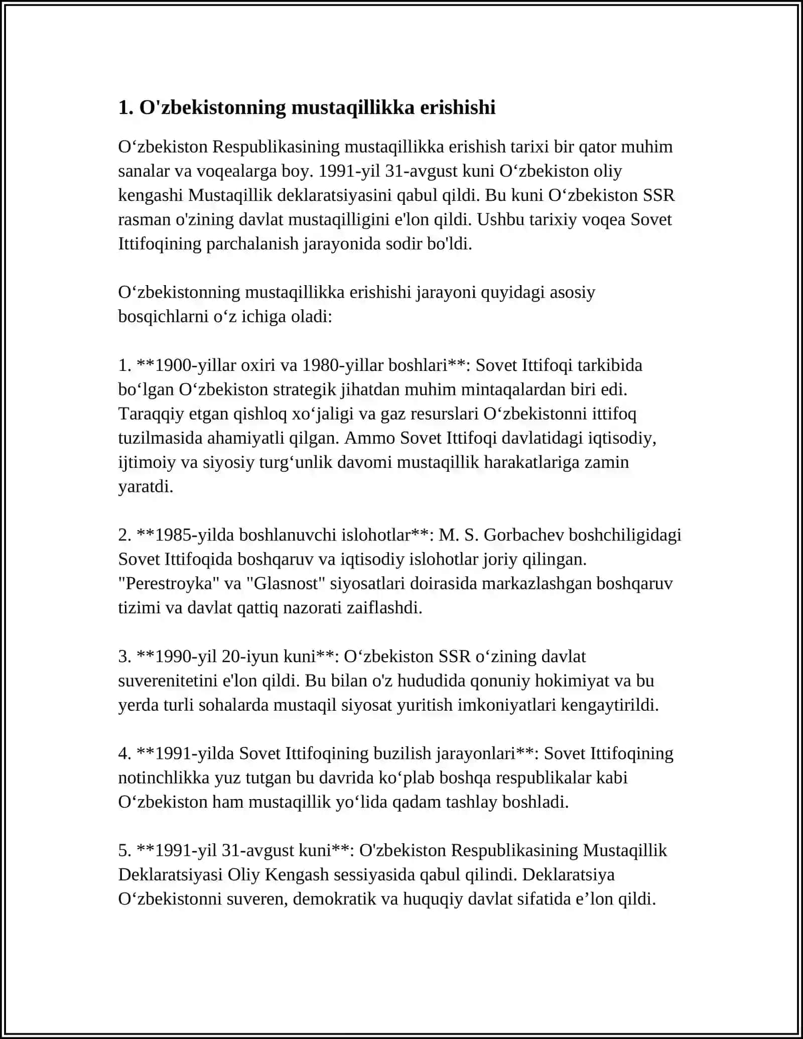 OʻZBEKISTONDA ENG YANGI TARIX 3