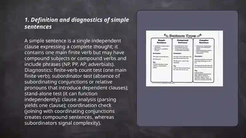 Syntax:simple vs.Complex sentences 3