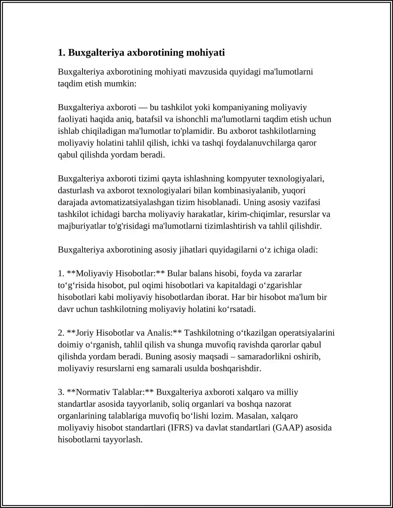 BUXGALTERIYA AXBORATI VA UNGA QOYILGAN TALABLAR 3