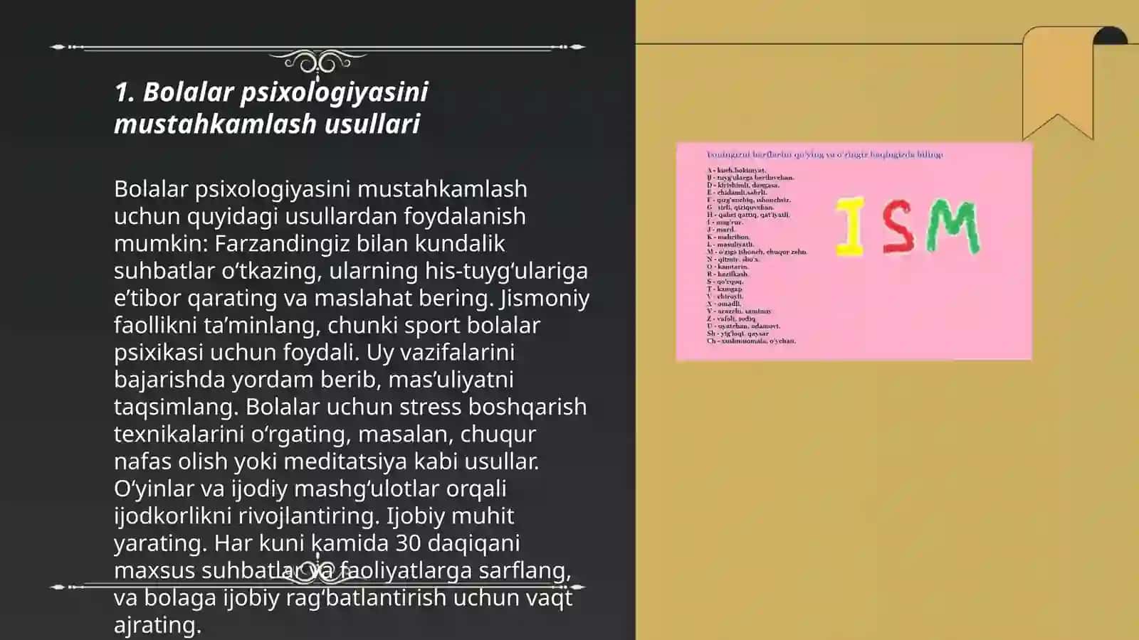 Bolalar psixologiyasini qòllab quvvatlash 3