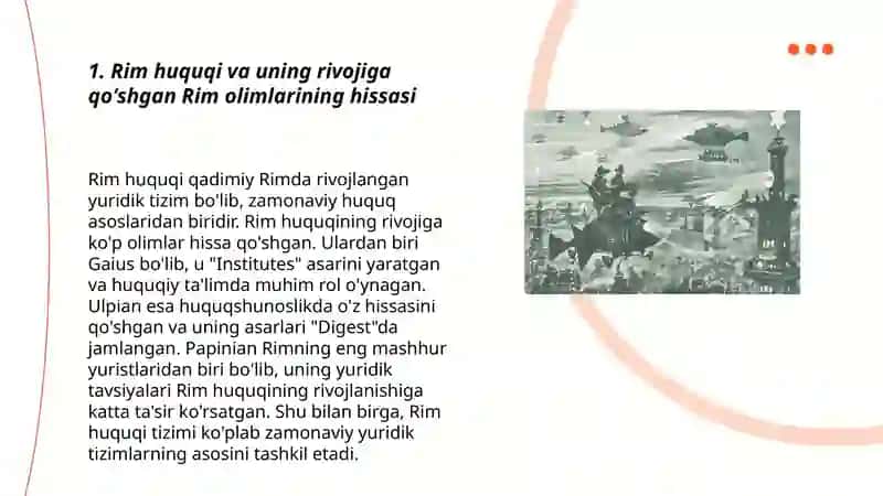 Fuqarolik huquqining rivojlanishida hissa qoʻshgan milliy va horijiy olimlar (antik davrdan hozirga qadar) 3