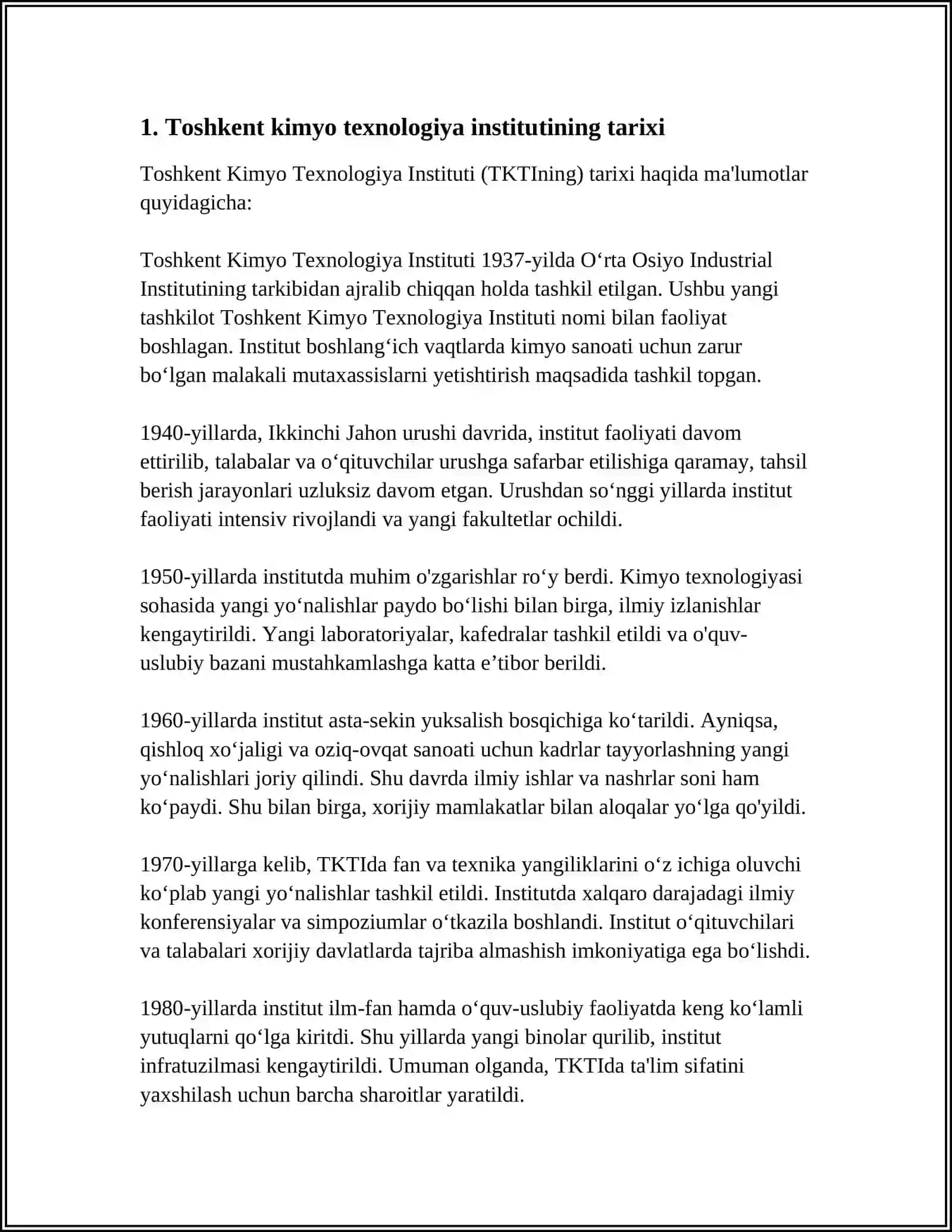 Toshkent Kimyo Texnologiya Instituti Tarixi 3