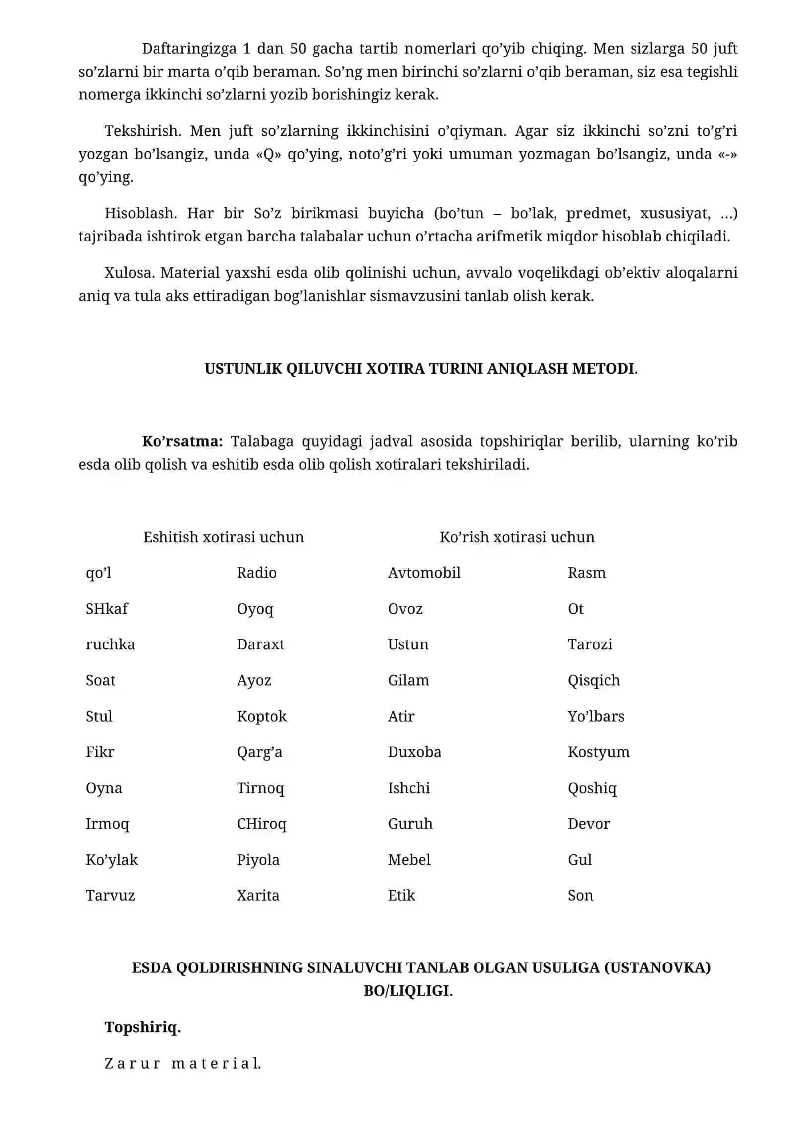 SОNLARNI ESLAB QОLISH MЕTОDIKASI 3