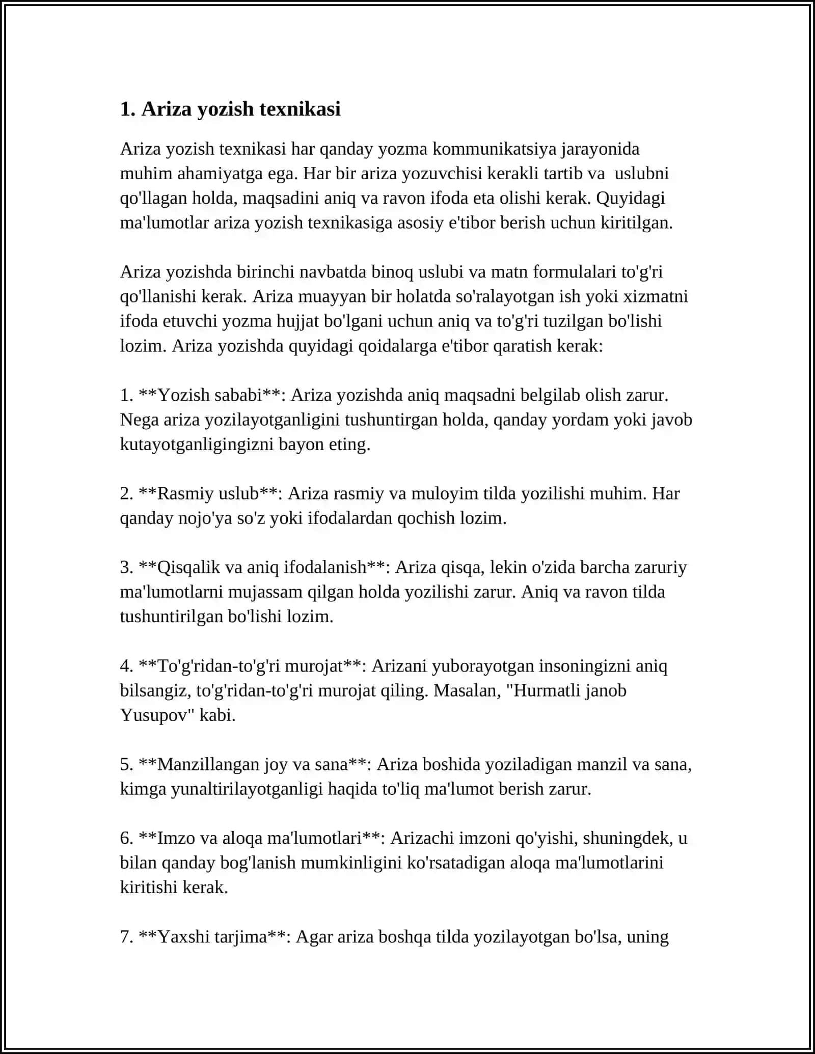 WORD MATN TAXRIRLAGICHIDA TURLI XIL BLANKALAR YARATISH 3