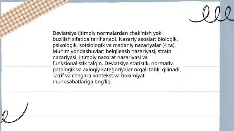 Deviatsiya konsepsiyalari 3