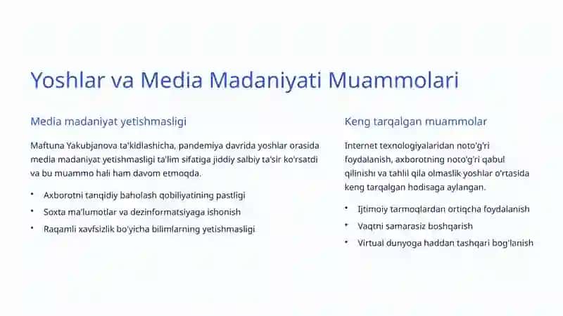 Zamonaviy Madaniyat Muammolari: Jamiyat va Yoshlar Qarshisidagi Sinovlar 3