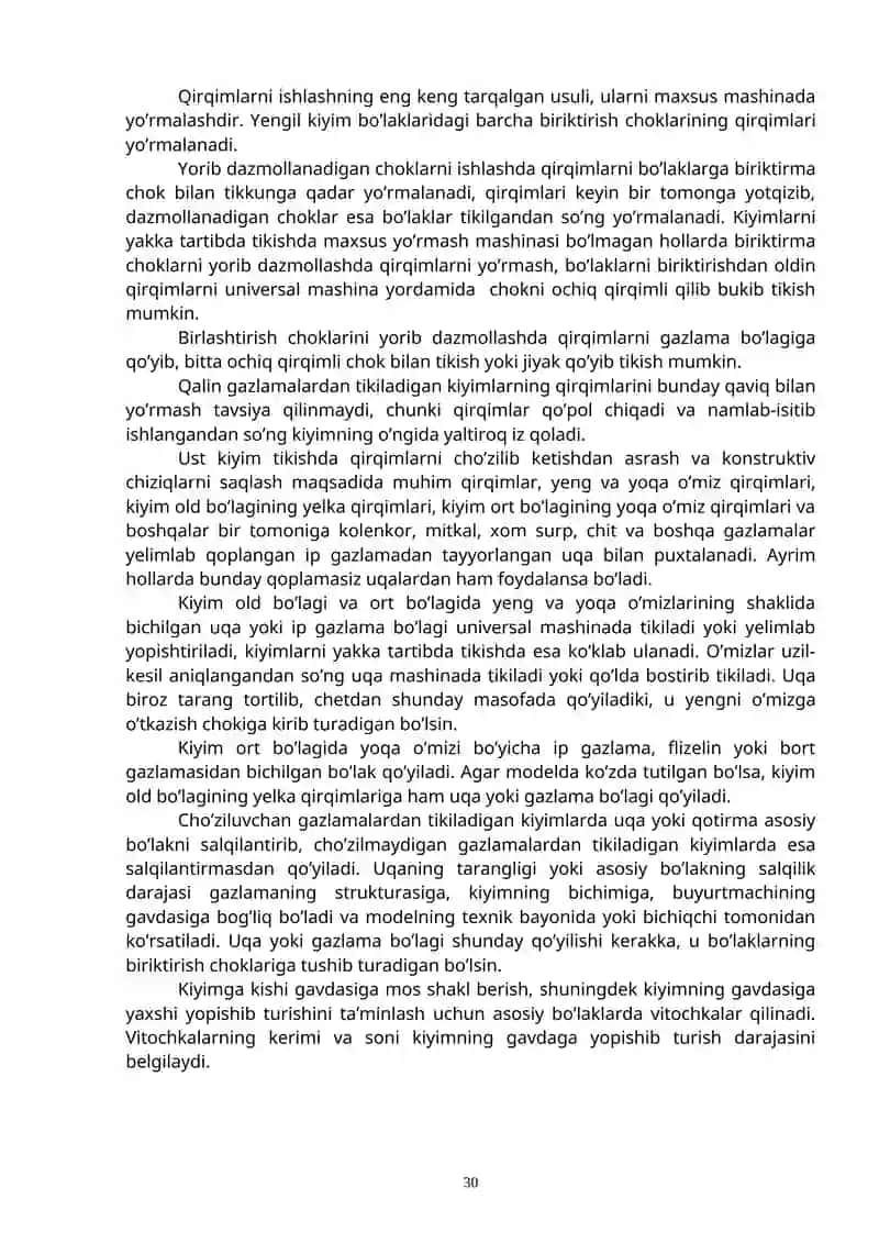 "Qiz bolalar jaketini mayda bo’laklariga ishlov berish" 3