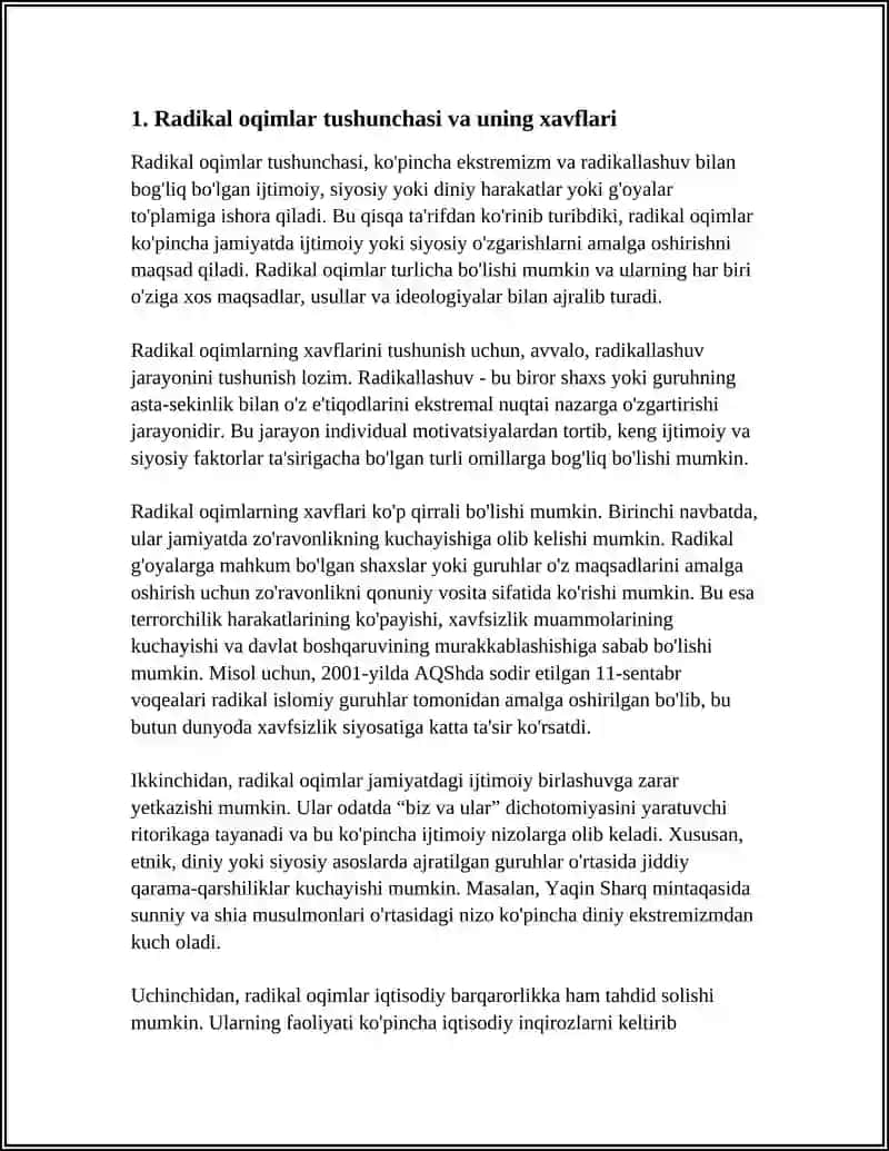 O'ZBEKISTON DAVLAT SIYOSATIDA RADIKAL OQIMLARGA QARSHI KURASHNING YO'NALISHLARI 3