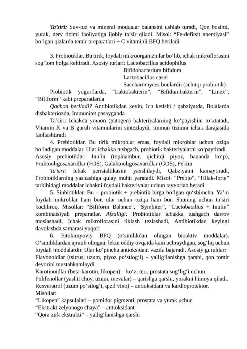 Biologik faol qo‘shimchalarning mohiyati va ahamiyati 3