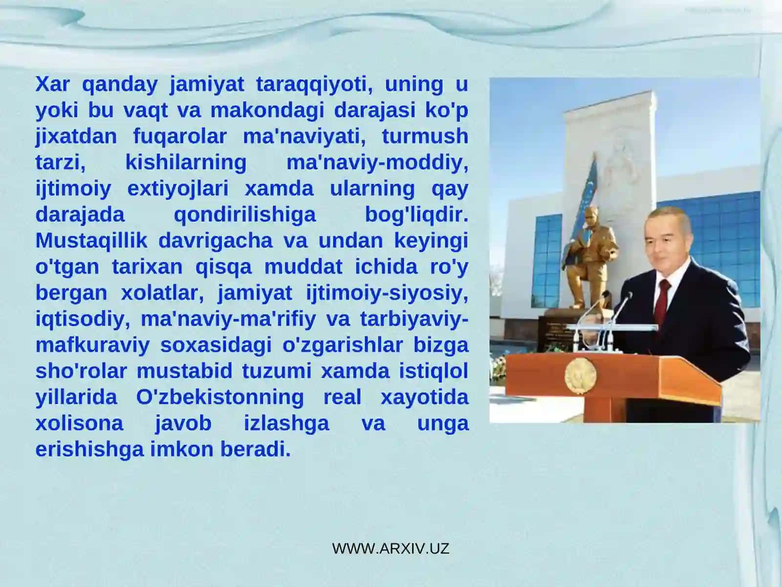 Tarixiy taraqqiyot va uning g’oyaviy-mafkuraviy mezonlari 3