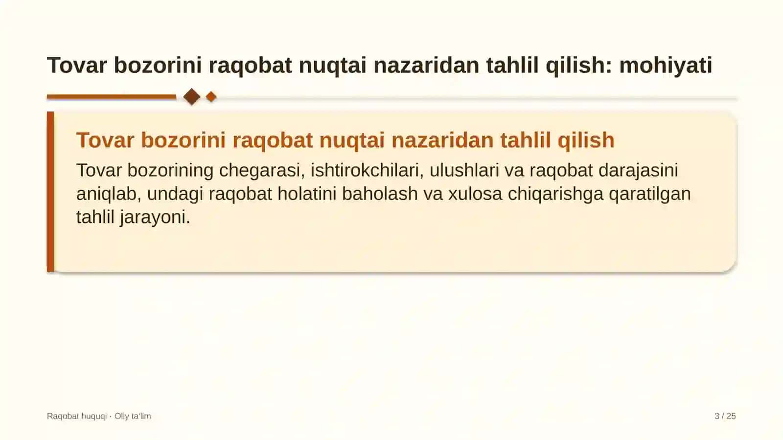meva sabzavot savdosida tovar bozorini raqobat nuqtai nazaridan tahlil qilish 7988 3