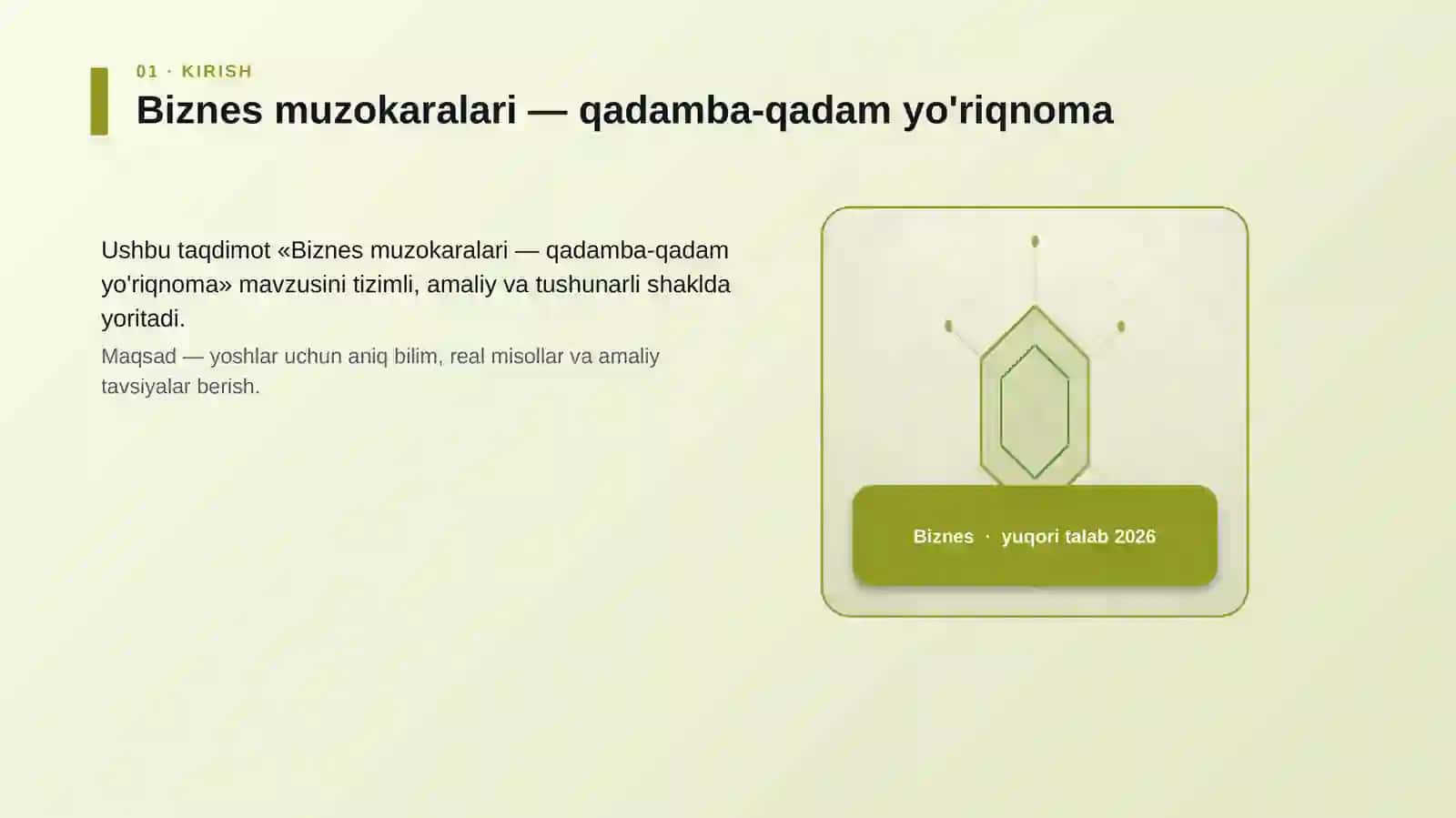 Biznes muzokaralari — qadamba-qadam yo'riqnoma 3