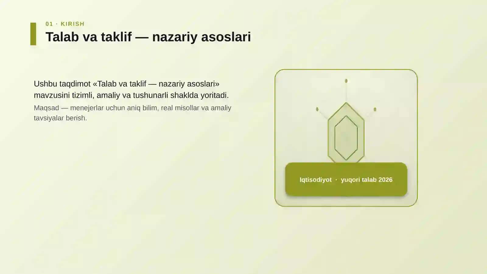 Talab va taklif — nazariy asoslari 3