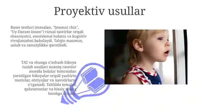 Bolalar psixologiyasi va psixadiagnostikasi faninig asosiy metodlari 3