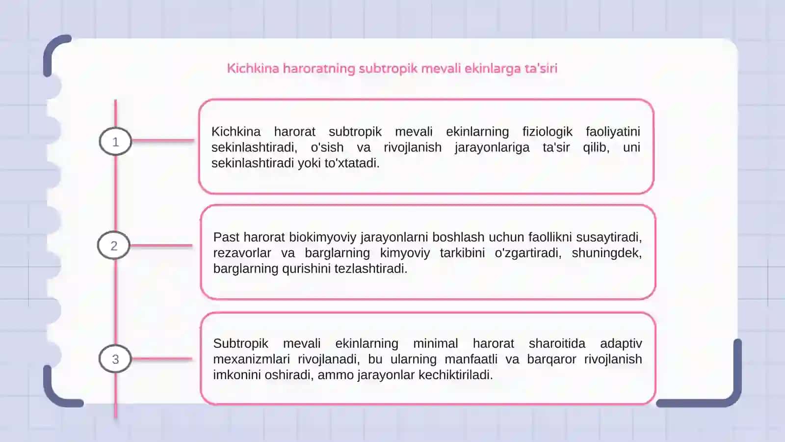 Kichkina haroratning subtropik mevali ekinlarga ta'siri 3